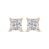 Thumbnail Image 2 of Princess-Cut Diamond Solitaire Stud Earrings 2 ct tw 14K Rose Gold (I/I2)