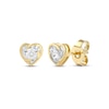 Thumbnail Image 1 of Radiant Reflections Diamond Solitaire Heart Stud Earrings 1/8 ct tw 10K Yellow Gold (J/I3)