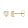 Thumbnail Image 2 of Radiant Reflections Diamond Solitaire Heart Stud Earrings 1/8 ct tw 10K Yellow Gold (J/I3)