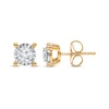 Thumbnail Image 1 of Radiant Reflections Diamond Solitaire Earrings 1/2 ct tw 10K Yellow Gold (J/I3)