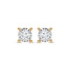 Thumbnail Image 1 of Radiant Reflections Diamond Solitaire Earrings 1/2 ct tw 10K Yellow Gold (J/I3)