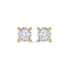 Thumbnail Image 2 of Radiant Reflections Diamond Solitaire Earrings 1/2 ct tw 10K Yellow Gold (J/I3)