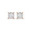 Thumbnail Image 1 of Radiant Reflections Diamond Solitaire Earrings 1/2 ct tw 10K Rose Gold (J/I3)