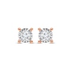 Thumbnail Image 2 of Radiant Reflections Diamond Solitaire Earrings 1/2 ct tw 10K Rose Gold (J/I3)