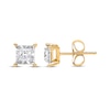 Thumbnail Image 0 of Radiant Reflections Princess-Cut Diamond Solitaire Earrings 1/2 ct tw 10K Yellow Gold (J/I3)