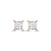 Thumbnail Image 1 of Radiant Reflections Princess-Cut Diamond Solitaire Earrings 1/2 ct tw 10K Rose Gold (J/I3)
