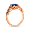 Thumbnail Image 3 of Le Vian Venetian Mosaic Sapphire Ring 3/8 ct tw Diamonds 14K Strawberry Gold