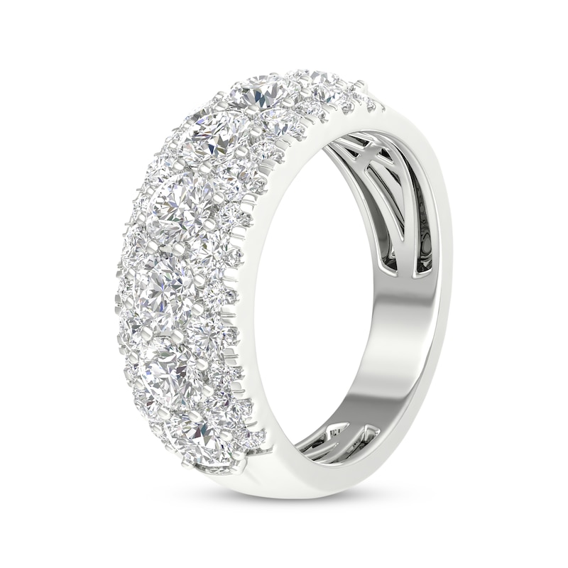 Lab-Created Diamonds by KAY Domed Anniversary Ring 2-1/2 ct tw 14K White Gold
