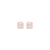 Thumbnail Image 2 of Diamond Sweetheart Stud Earrings 1/20 ct tw 14K Rose Gold (I/I3)
