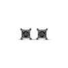 Thumbnail Image 2 of Black Diamond Solitaire Stud Earrings 1/8 ct tw Sterling Silver
