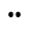 Thumbnail Image 1 of Black Solitaire Earrings 1-1/2 ct tw Diamonds 10K White Gold