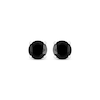 Thumbnail Image 2 of Black Solitaire Earrings 1-1/2 ct tw Diamonds 10K White Gold