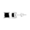 Thumbnail Image 3 of Black Diamond Solitaire Earrings 2 ct tw 10K White Gold