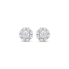 Thumbnail Image 1 of Round-Cut Diamond Solitaire Flower Earrings with Hearts 1/2 ct tw 10K White Gold (I/I3)