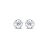 Thumbnail Image 2 of Diamond Solitaire Hidden Halo Stud Earrings 1/2 ct tw 10K White Gold (I/I3)