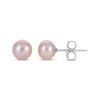 Thumbnail Image 3 of Pink Cultured Pearl Heart Necklace & Earrings Gift Set Sterling Silver