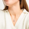 Thumbnail Image 2 of Unstoppable Love Diamond Double Cushion Frame Necklace 1/4 ct tw 10K Yellow Gold 19&quot;