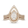 Thumbnail Image 3 of Neil Lane Artistry Pear-Shaped Lab-Grown Diamond Open Halo Bridal Set 1-5/8 ct tw 14K Yellow Gold