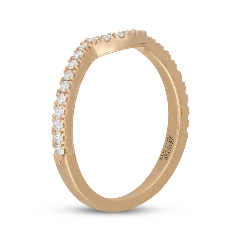 Main Image 2 of Neil Lane Artistry Lab-Grown Diamond Contour Wedding Band 1/4 ct tw 14K Yellow Gold