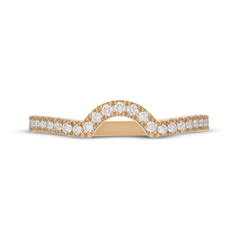Main Image 3 of Neil Lane Artistry Lab-Grown Diamond Contour Wedding Band 1/4 ct tw 14K Yellow Gold