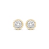 Thumbnail Image 2 of Round-Cut Diamond Solitaire Stud Earrings 1/4 ct tw 14K Yellow Gold (I/I2)