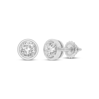 Round-Cut Diamond Solitaire Stud Earrings 1/4 ct tw 14K White Gold (I/I2)
