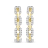 Thumbnail Image 2 of Linked Always Diamond Chain Link Hoop Earrings 1/3 ct tw 10K Yellow Gold