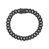 Thumbnail Image 0 of Men's Black Diamond Curb Chain Bracelet 2-7/8 ct tw Sterling Silver 8.5"