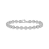 Thumbnail Image 1 of Men's Multi-Diamond Bead Bracelet 1-1/2 ct tw Sterling Silver 8.5&quot;