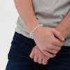 Thumbnail Image 4 of Men's Multi-Diamond Bead Bracelet 1-1/2 ct tw Sterling Silver 8.5&quot;