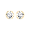 Thumbnail Image 2 of Round-Cut Diamond Bezel-Look Solitaire Stud Earrings 1 ct tw 14K Yellow Gold (I/I2)