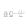 Thumbnail Image 1 of Diamond Solitaire Oval-Shaped Stud Earrings 1/8 ct tw Sterling Silver (J/I3)