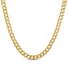 Thumbnail Image 1 of Diamond-Cut Concave Curb Chain Necklace 8.7mm Solid 14K Yellow Gold 24&quot;