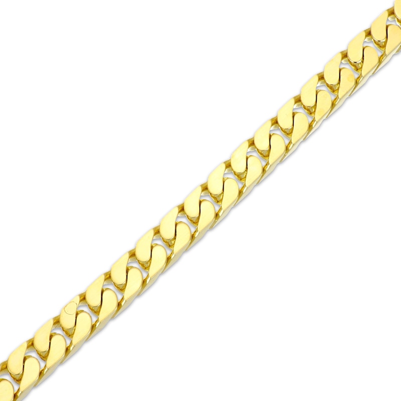 Main Image 2 of Miami Cuban Curb Chain Bracelet 6.5mm Solid 10K Yellow Gold 8.5&quot;