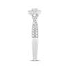 Thumbnail Image 2 of Now + Forever Round-Cut Diamond Cushion Halo Engagement Ring 1/2 ct tw 14K White Gold