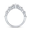 Thumbnail Image 3 of Pear-Shaped & Marquise-Cut Diamond Chevron Ring 1-1/4 ct tw 14K White Gold