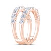 Thumbnail Image 2 of Now + Forever Lab-Grown Diamonds Emerald & Round-Cut Enhancer Ring 2 ct tw 14K Rose Gold