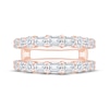 Thumbnail Image 3 of Now + Forever Lab-Grown Diamonds Emerald & Round-Cut Enhancer Ring 2 ct tw 14K Rose Gold
