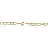 Thumbnail Image 3 of Heart Chain Bracelet Solid 10K Yellow Gold 7.5&quot;