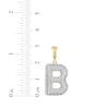 Thumbnail Image 3 of Diamond Puff Letter B Initial Charm 1/3 ct tw 10K Yellow Gold