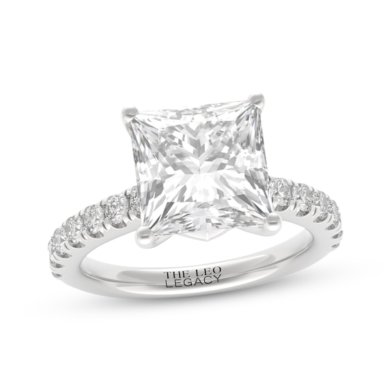THE LEO Legacy Lab-Grown Diamond Princess-Cut Engagement Ring -/8 ct tw 14K White Gold