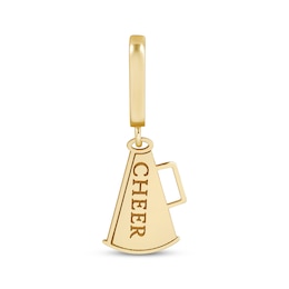 Charmed Memories "Cheer" Megaphone Charm 10K Yellow Gold