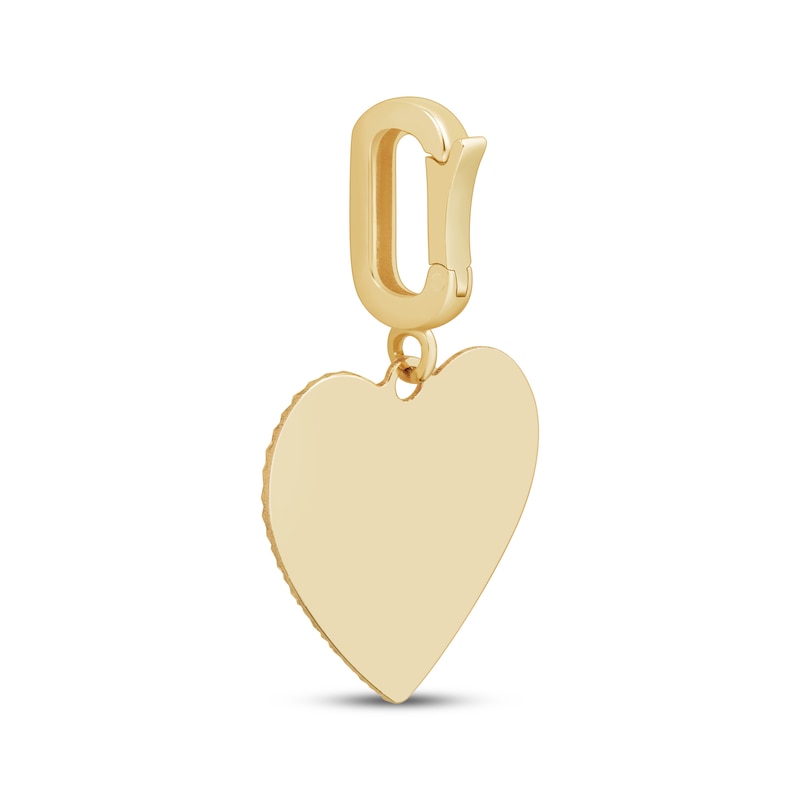 Main Image 3 of Charmed Memories Starburst Heart Charm 10K Yellow Gold