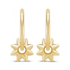 Thumbnail Image 2 of Charmed Memories Sun Dangle Hoop Earrings 10K Yellow Gold