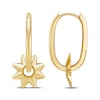 Thumbnail Image 3 of Charmed Memories Sun Dangle Hoop Earrings 10K Yellow Gold