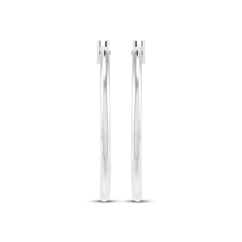 Main Image 2 of Hoop Earrings 14K White Gold 25mm