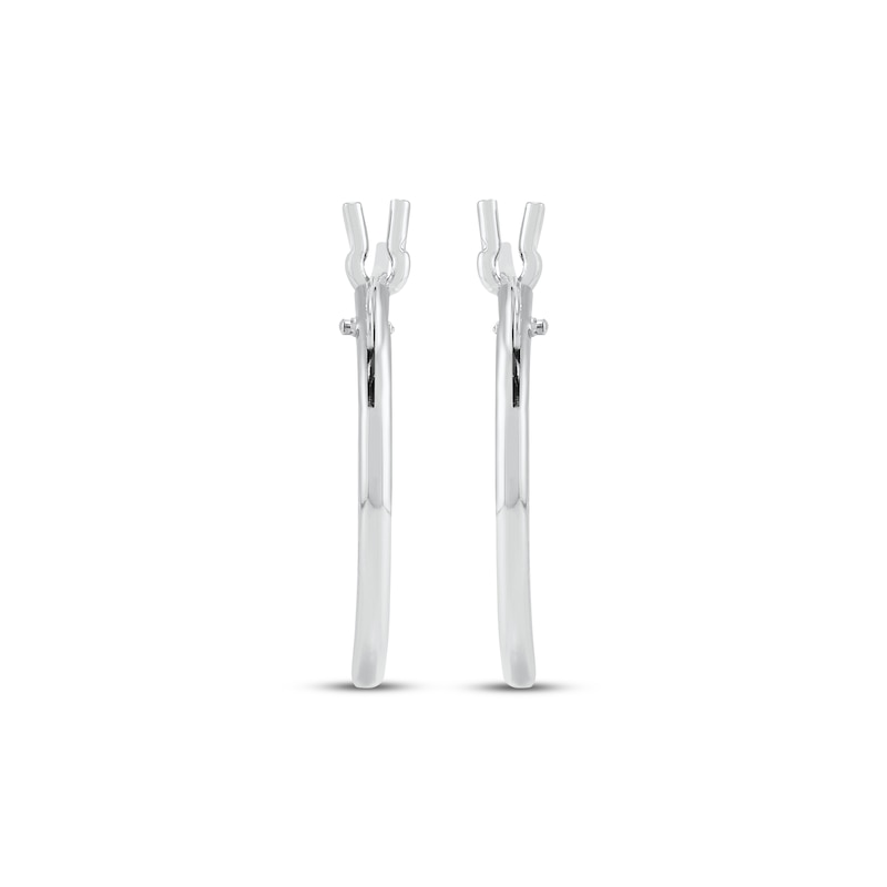Main Image 2 of Hoop Earrings 14K White Gold 14mm