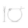 Thumbnail Image 3 of Hoop Earrings 14K White Gold 14mm