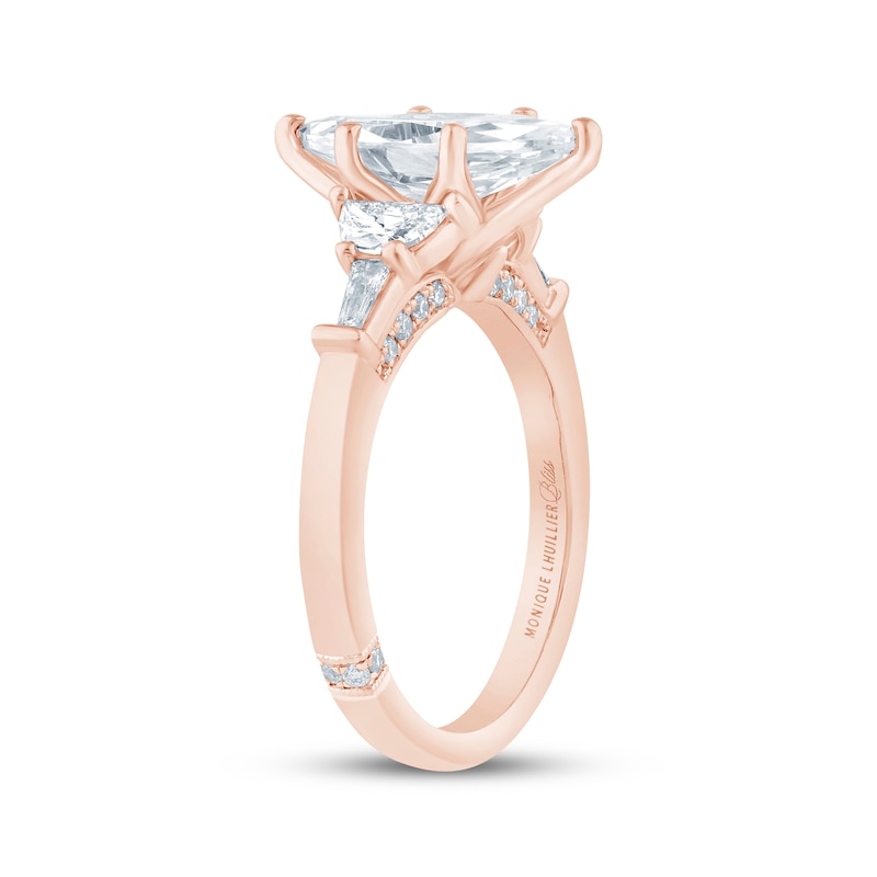 Main Image 2 of Monique Lhuillier Bliss Marquise-Cut Lab-Grown Diamond Engagement Ring 2-1/2 ct tw 18K Rose Gold