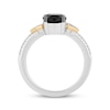 Thumbnail Image 3 of Disney Treasures The Lion King Oval-Cut Black Onyx & Diamond Accent Ring Sterling Silver & 10K Yellow Gold